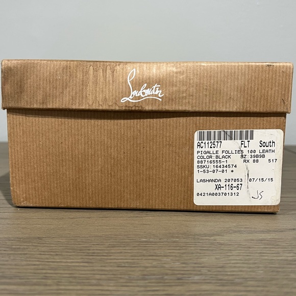 Christian Louboutin - Pigalle Follies Leather 100mm Red Sole, SZ 39 - Picture 10 of 11